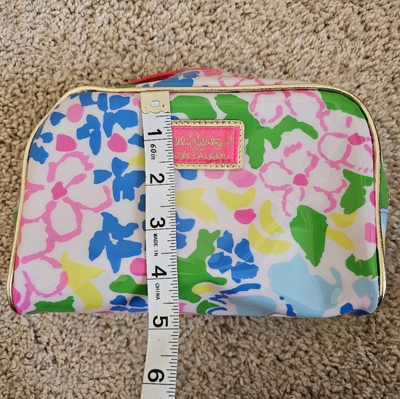 Lilly Pulitzer For Estée Lauder Floral Vinyl Makeup Bag - Picture 7 of 7